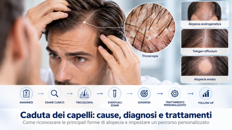 Valutazione clinica e tricoscopica di capelli e cuoio capelluto per la diagnosi delle principali patologie