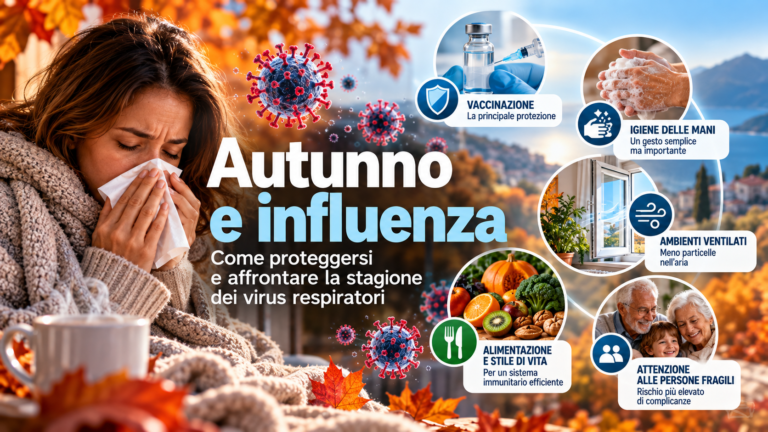 Prevenzione dell'influenza in autunno: vaccinazione, igiene, alimentazione e ventilazione